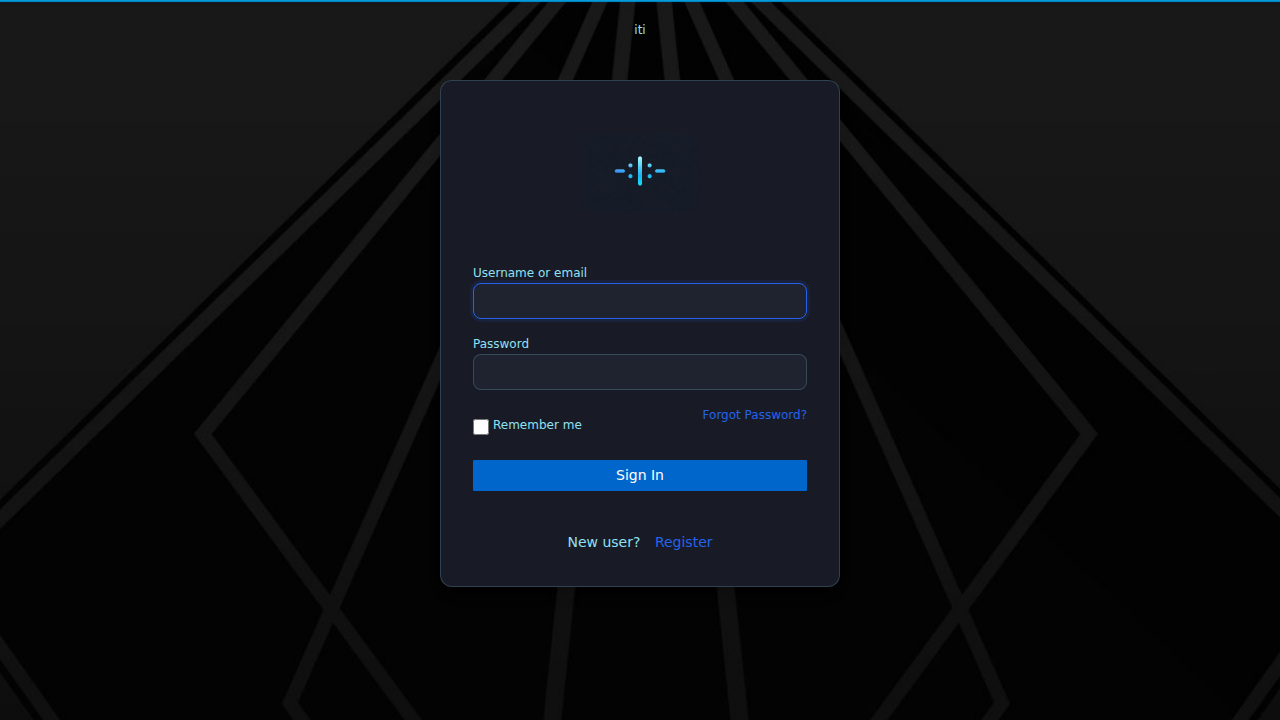 Keycloak sign-in page